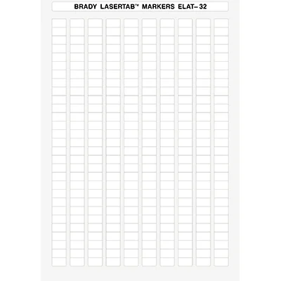brd14389 - ELAT-32-747W-10 этикетки, материал B-747А, белый матовый полиэстер, размер 15х9мм, 35 листов, 10150 шт/упак.