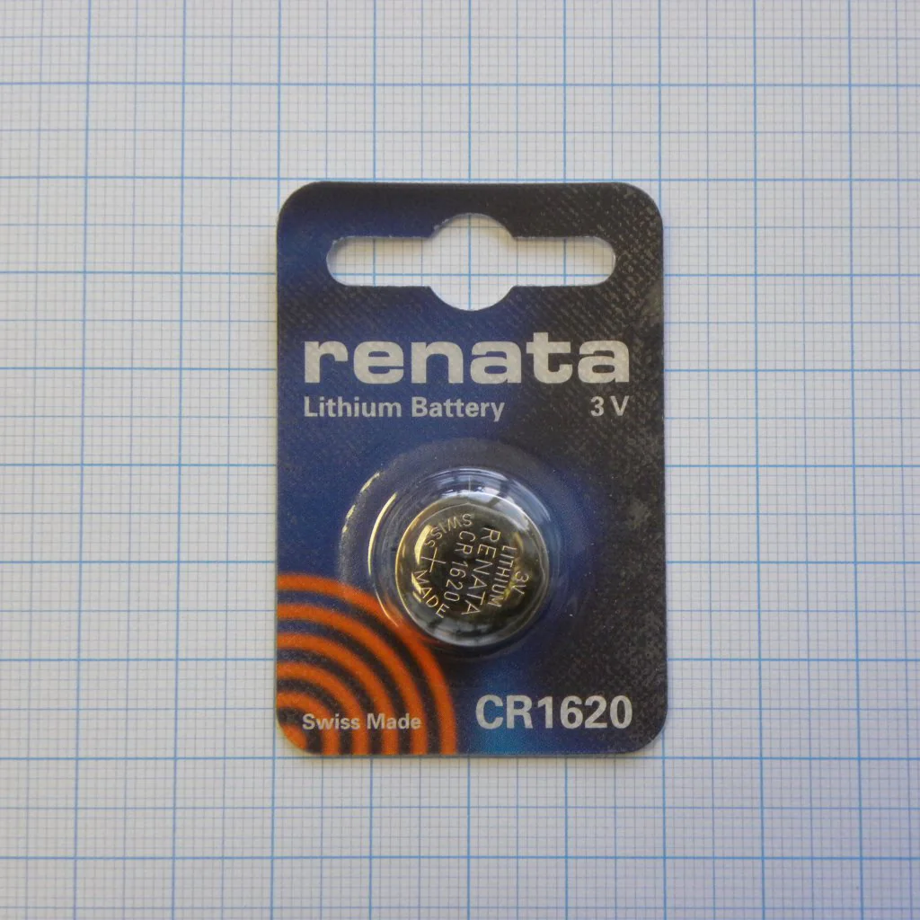 CR1620   Renata - Элемент питания литиевый,3В