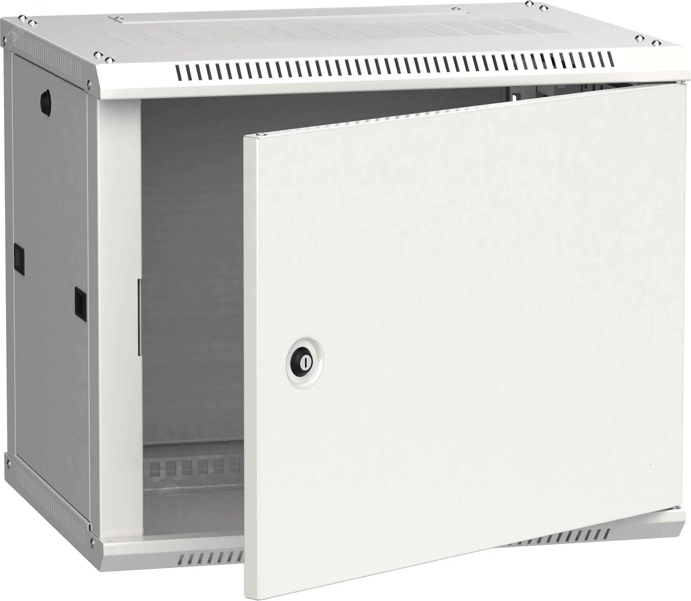 Шкаф настенный 19" 6 юнитов 600х450 дверь металл LWR3-06U64-MF