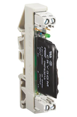 Реле WRS-SSAC1-250V4A - Интерфейсный релейный (твердотельное) модуль, 1 переключающий контакт, рабочее напряжение: 24 V DC, номинальное напряжение переключения: 250 V AC, коммутируемый ток: 4 A, с винтовой фиксацией провода, серия flare Solid-State-Relay