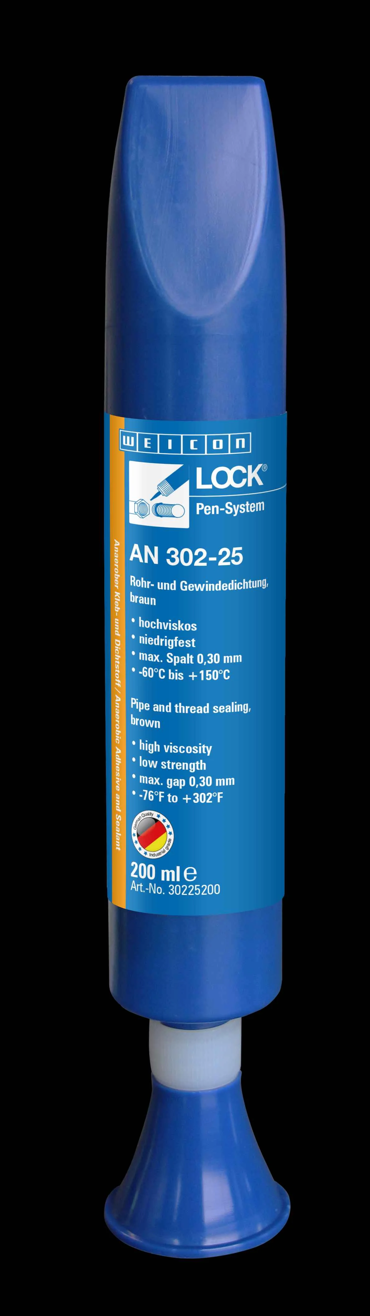 wcn30225200 - 10019893 WEICONLOCK AN 302-25 Герметизация резьбовых соединений труб и фитинга (200 мл) низкая сила фиксации,