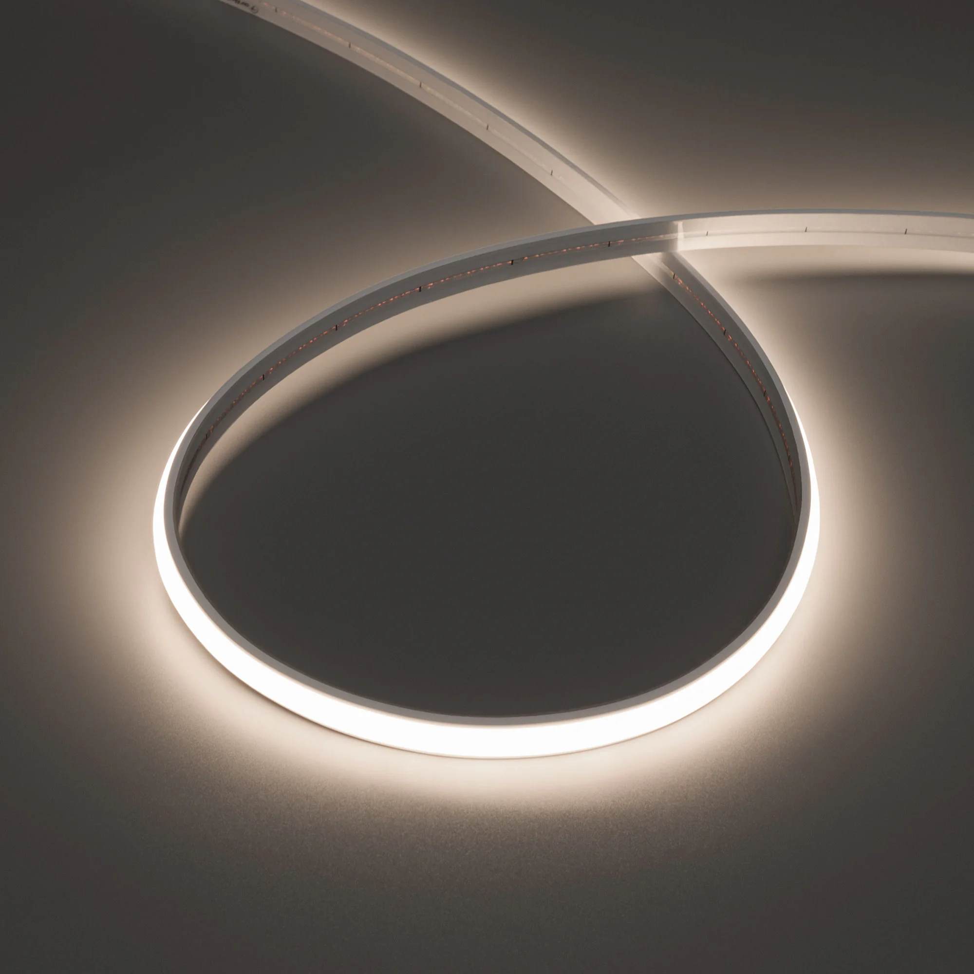 Лента герметичная MOONLIGHT-TOP-X544-10x5mm 24V Day4300 (10 W/m, IP65, 5m, wire x1) 041525 - Гибкая герметичная лента (неон серии MOONLIGHT), сечение 10х5 мм. Светодиоды SMD CSP 544 шт/м. Цвет свечения ДНЕВНОЙ БЕЛЫЙ (4300 К), индекс цветопередачи CRI>90, 