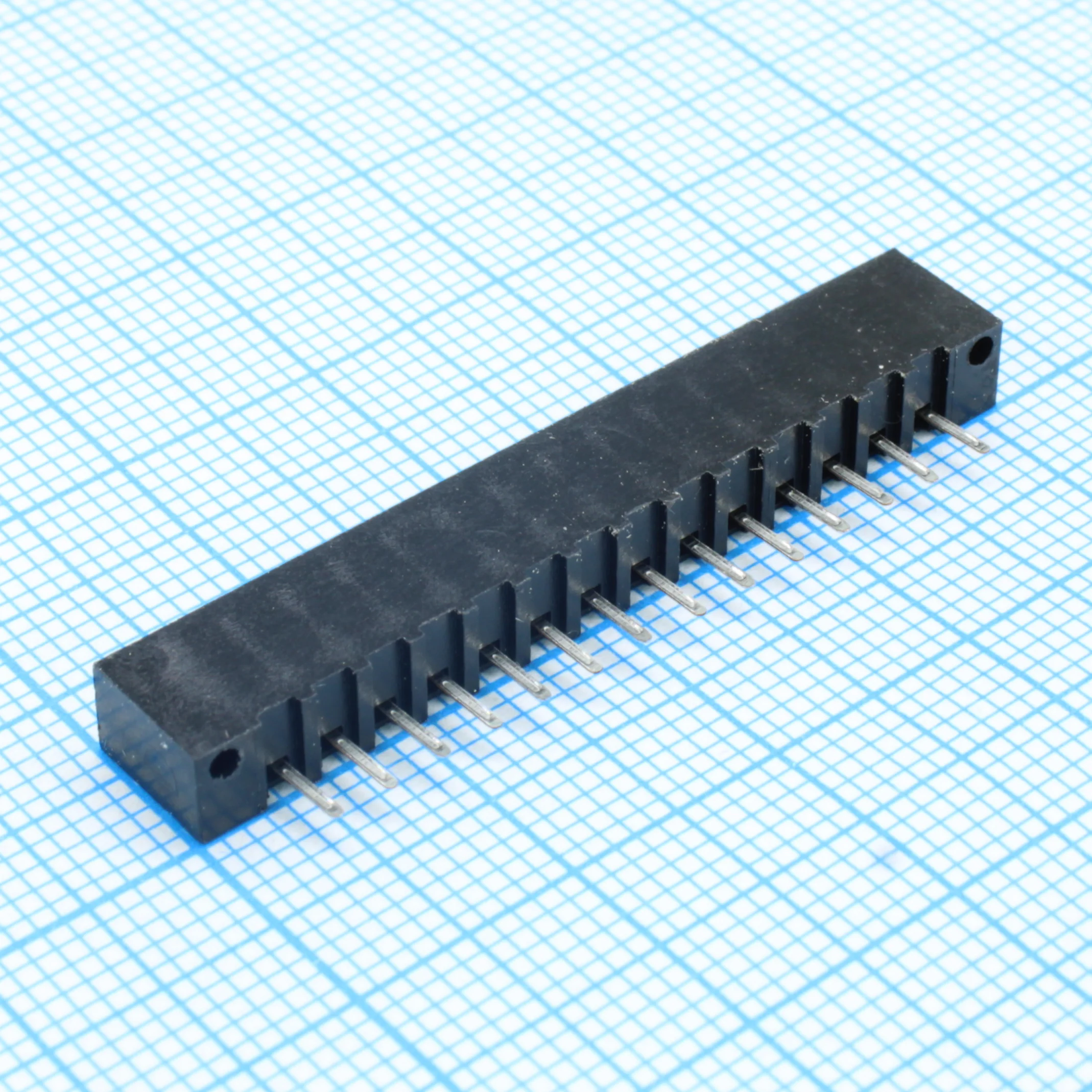 DS1020-14ST1D - FPC разъем для шлейфа на плату прямой 14pin, шаг 2.54мм