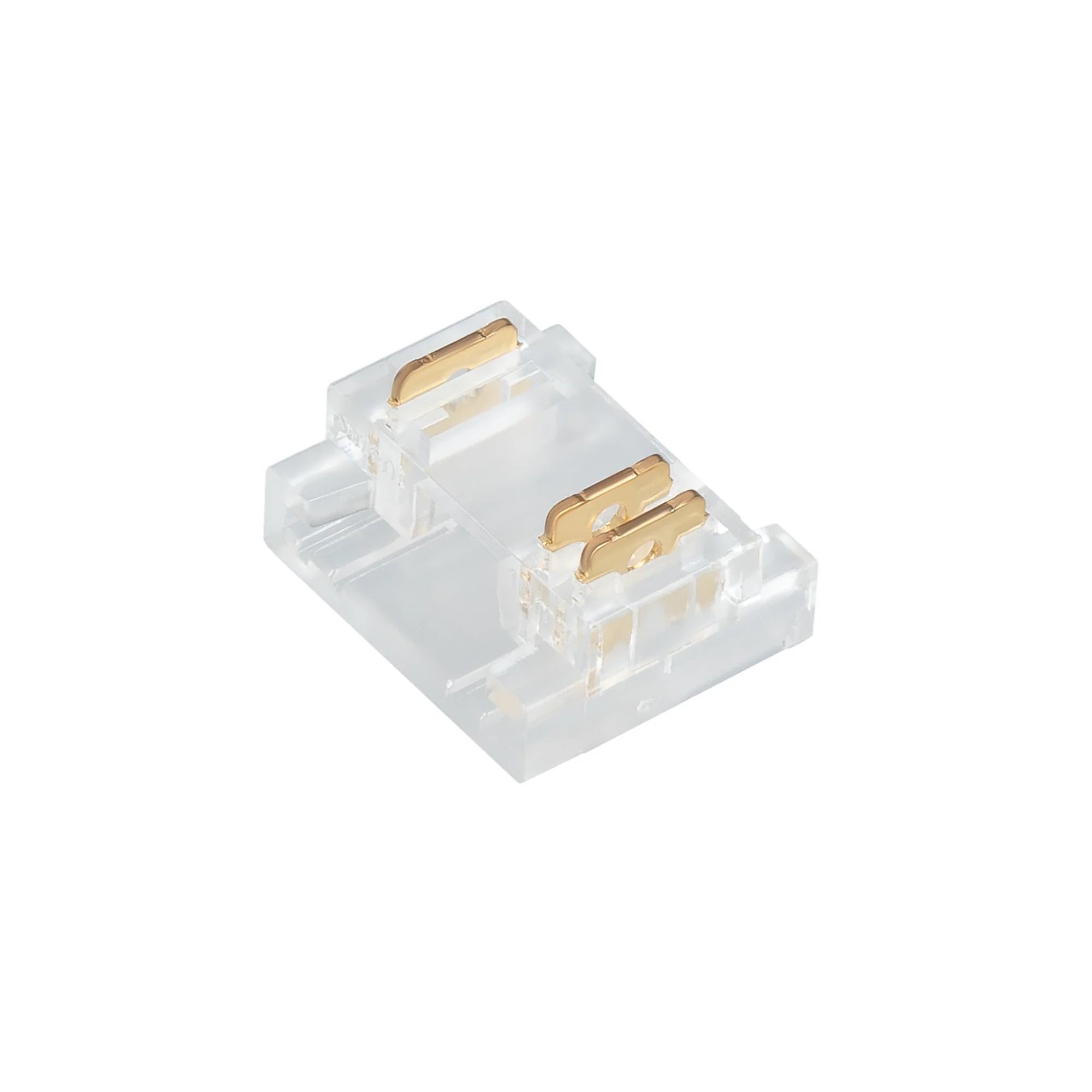 Коннектор COB-MIX-10mm-3pin-STS 046946 - Одиночный коннектор для соединения 2-х отрезков открытых светодиодных MIX лент COB шириной 10 мм. Материал - прозрачный пластик. Обеспечивает соединение без видимых разрывов. Максимальный допустимый ток 3 А, максим