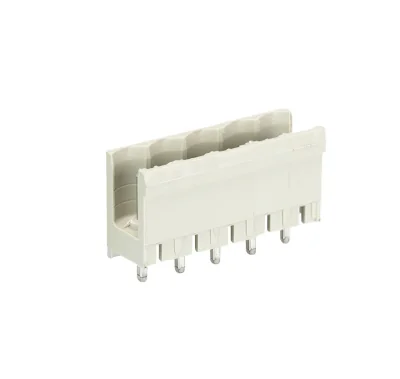 Вилка Wiecon 8113 S / 5 G OB GR OF - Вилочный разъем, вертикальный, без боковых стенок, на плату, шаг 5 мм, 5 полюсов, фиксация на плате пайкой, 400V, 12А, без маркировки, цвет: серый, серия 8113 S GOF