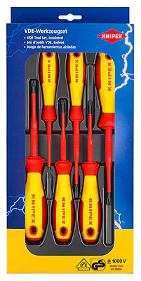 Набор отверток KN-002012V05 - включает в себя отвертки KN-982025, KN-982040SL, KN-982401SLS, KN-982402SLS, KN-982501SLS, KN-982502SLS