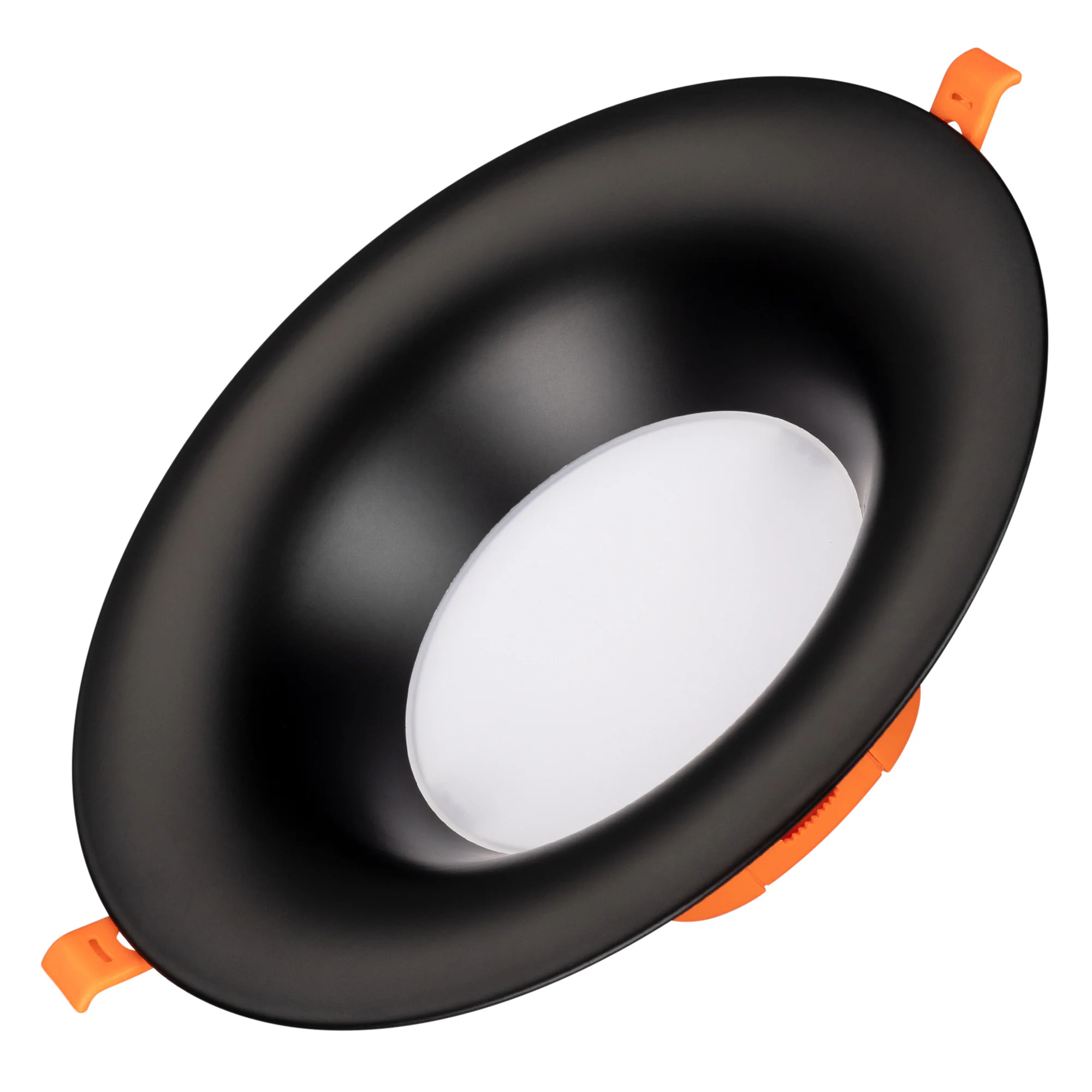 Светильник MS-BLIZZARD-BUILT-R215-20W Warm3000 (BK, 100 deg, 230V) 036606 - Встраиваемый светильник даунлайт с интегрированным в корпус драйвером. Мощность 20 Вт, св. поток 1460 лм, 73 лм/Вт, тёплый 3000 K, CRI>90, угол 100°, напряжение питания 230 В. Чёр