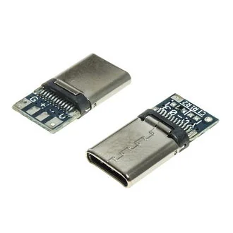 USB3.1 TYPE-C 24PM-035 - Разъем USB USB3.1 TYPE-C 24PM-035, вилка на кабель, 24 контакта