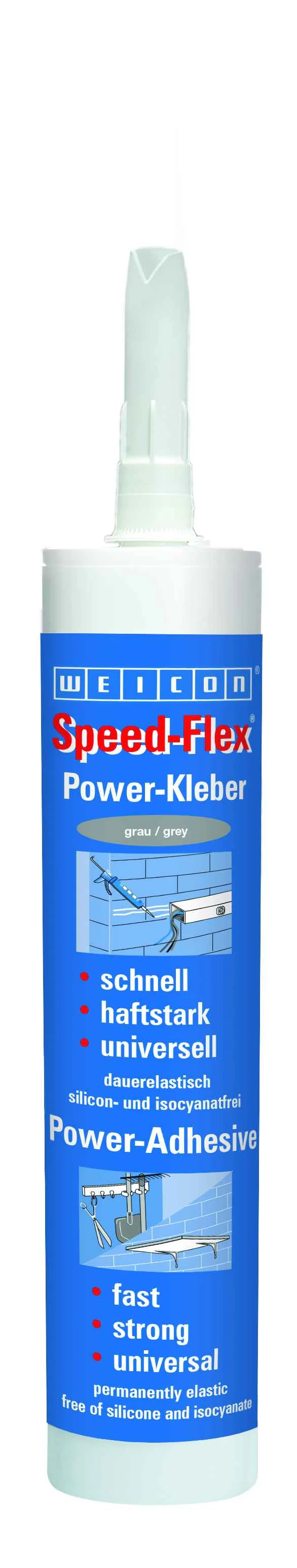 wcn13602310 - 10019653 WEICON Speed-Flex MS-Полимер (310 мл) серый