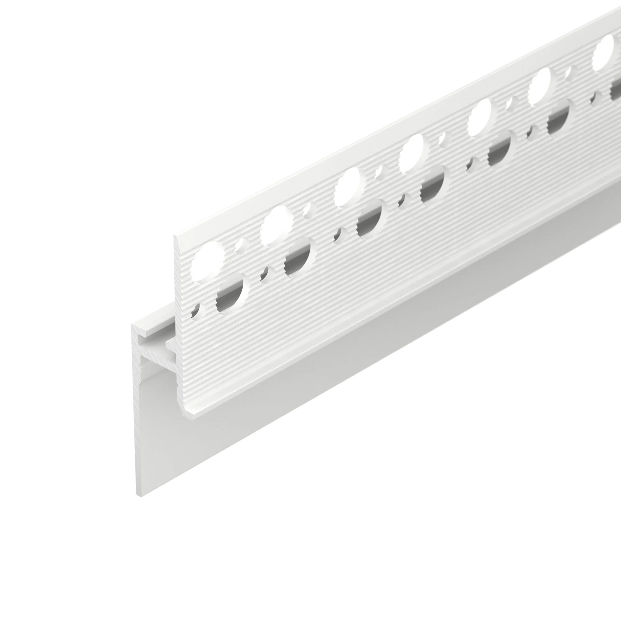 Профиль PLINTUS-FANTOM-H20-2000 WHITE 043660 - Алюминиевый профиль для светодиодных лент и линеек. Цвет - белый RAL9003 (порошковая окраска). Габаритные размеры (LхWхH): 2000x13,1x51,6 мм. Ширина площадки для ленты 8 мм. Аксессуары приобретаются отдельно.