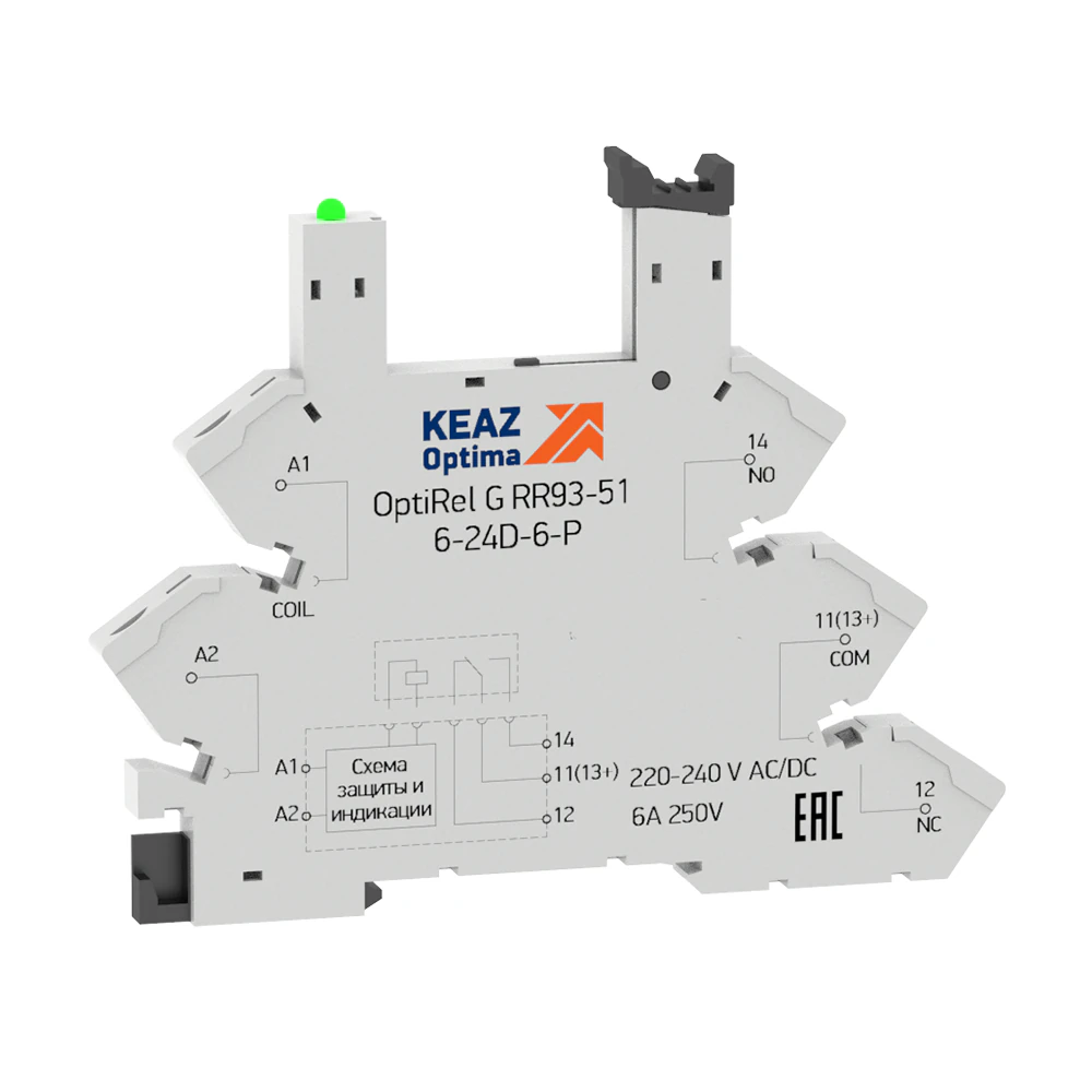Розетка для реле OptiRel G RR93-01-220-240U-6-V 281162