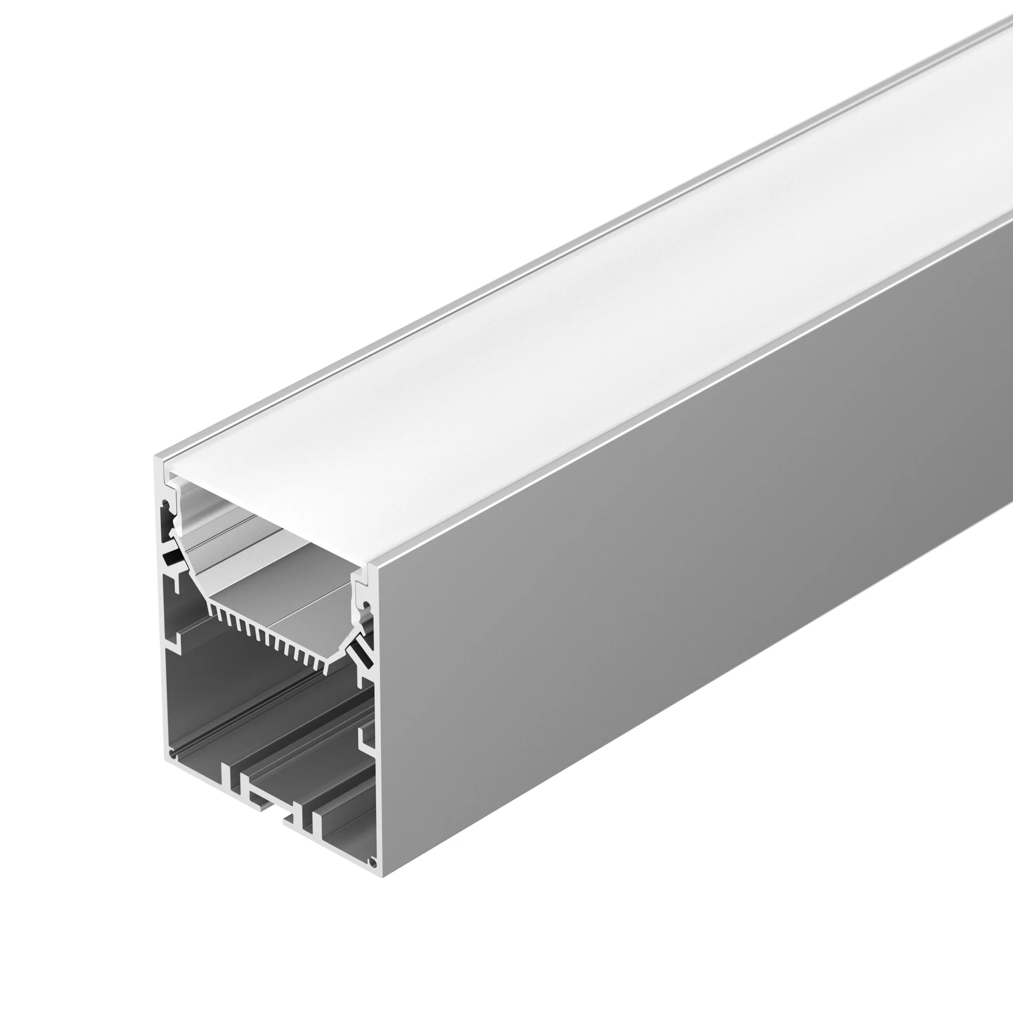 Профиль SL-LINE-6070-2000 ANOD 028993 - Под заказ от 50 м. Алюминиевый анодированный профиль для светодиодных лент и линеек. Габаритные размеры (LхWхH): 2000x60x70 мм. Ширина площадки для ленты 33 мм. Отсек для БП 47х29 мм. Экраны, заглушки и другие аксес