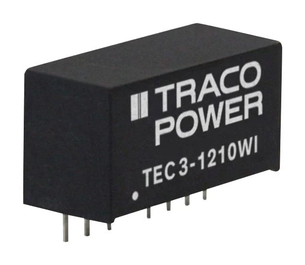 TEC 3-2412WI - Преобразователь DC/DC на печатную плату вход 24В выход 12В 0.25A 3Вт 7-Pin SIP модуль