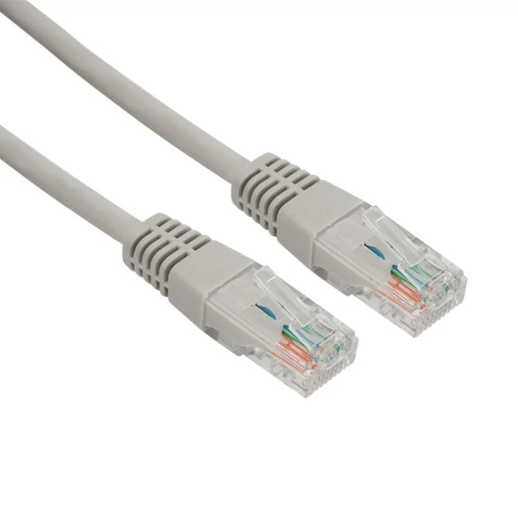 Шнур коммутационный, патч-корд U/UTP RJ45-RJ45, CAT 5e, ZH нг(А)-HF, серый, 1м 18-8002