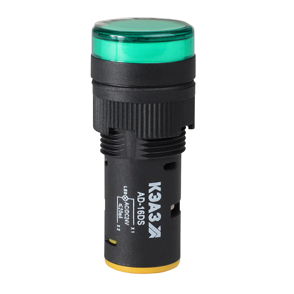 Лампа AD16DS(LED) матрица D16мм зеленый 24В AC/DC 357841