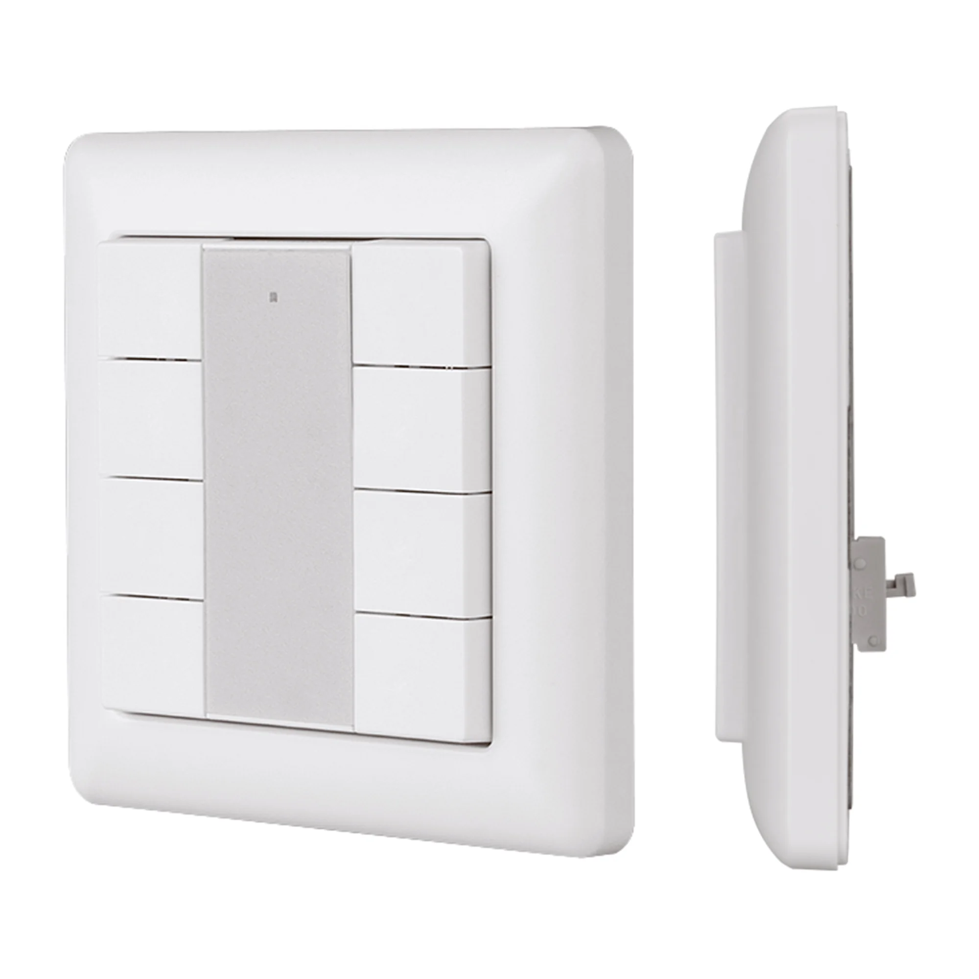 INTELLIGENT ARLIGHT Панель DALI-223-8K-D2-IN (BUS, Free purpose) 031147 - Встраиваемая кнопочная белая пластиковая панель для работы по протоколу DALI-2. 8 кнопок свободного функционала. Назначение кнопок задается с мастер-контроллера серии DALI-LOGIC-x. 