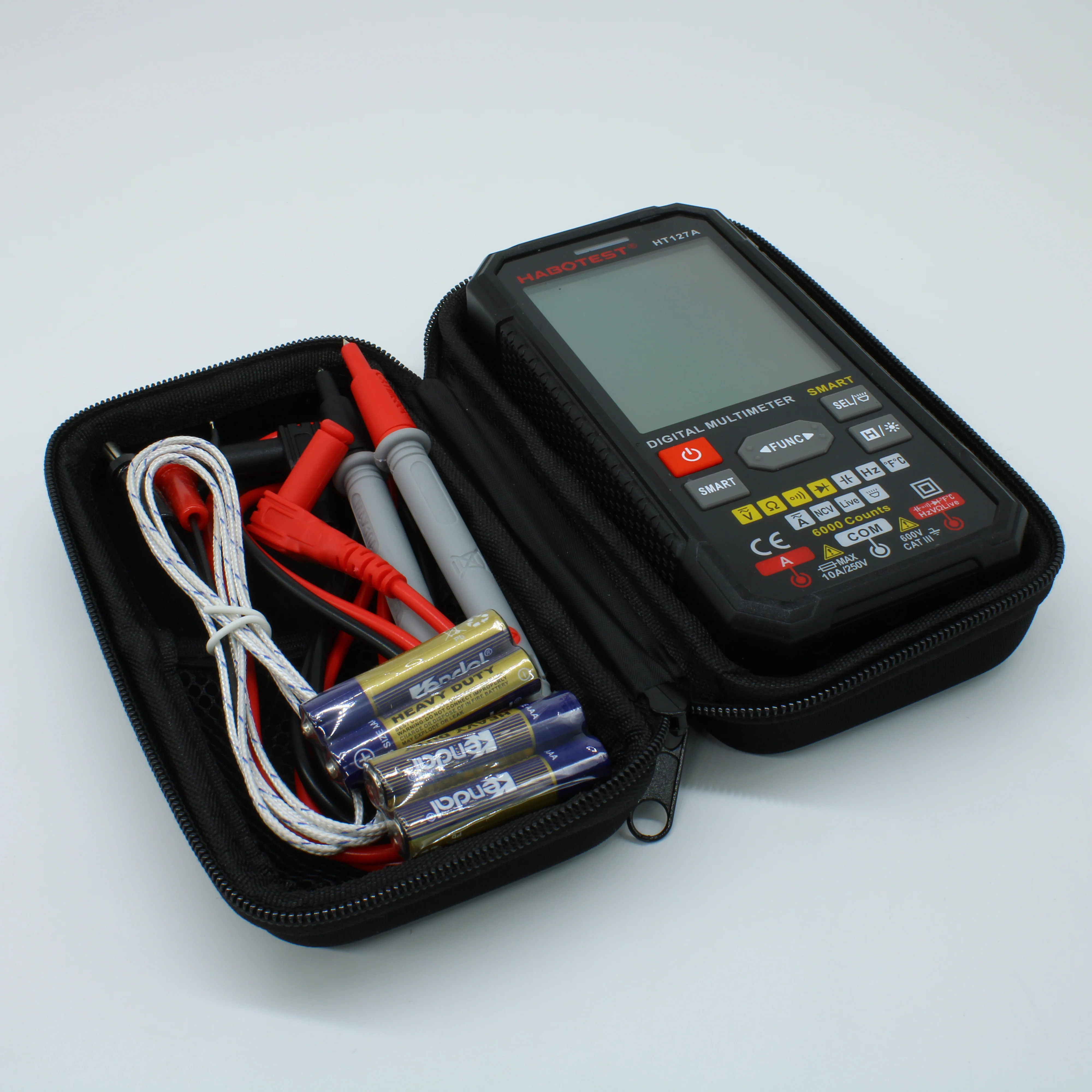 HT127A - Карманный цифровой SMART мультиметр, автомат с True RMS, NCV