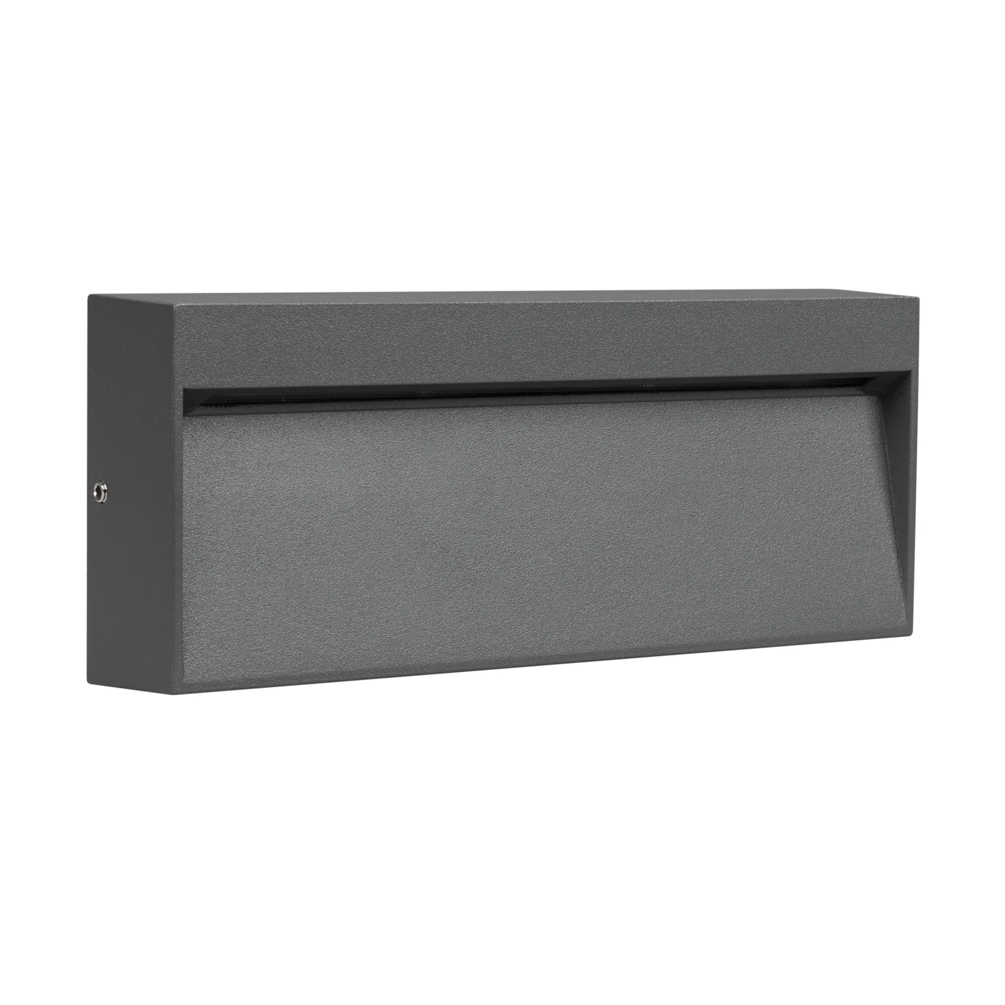Светильник LGD-TRACE-S200x80-8W Warm3000 (GR, 65 deg, 230V) 029961 - Светодиодный накладной прямоугольный светильник для стен, лестниц, 8Вт. Цвет ТЕПЛЫЙ БЕЛЫЙ 3000K, св.поток 300лм, CRI(Ra)>80, угол 65°, асимметричный свет. Размер 200x80x32мм. Влагозащище