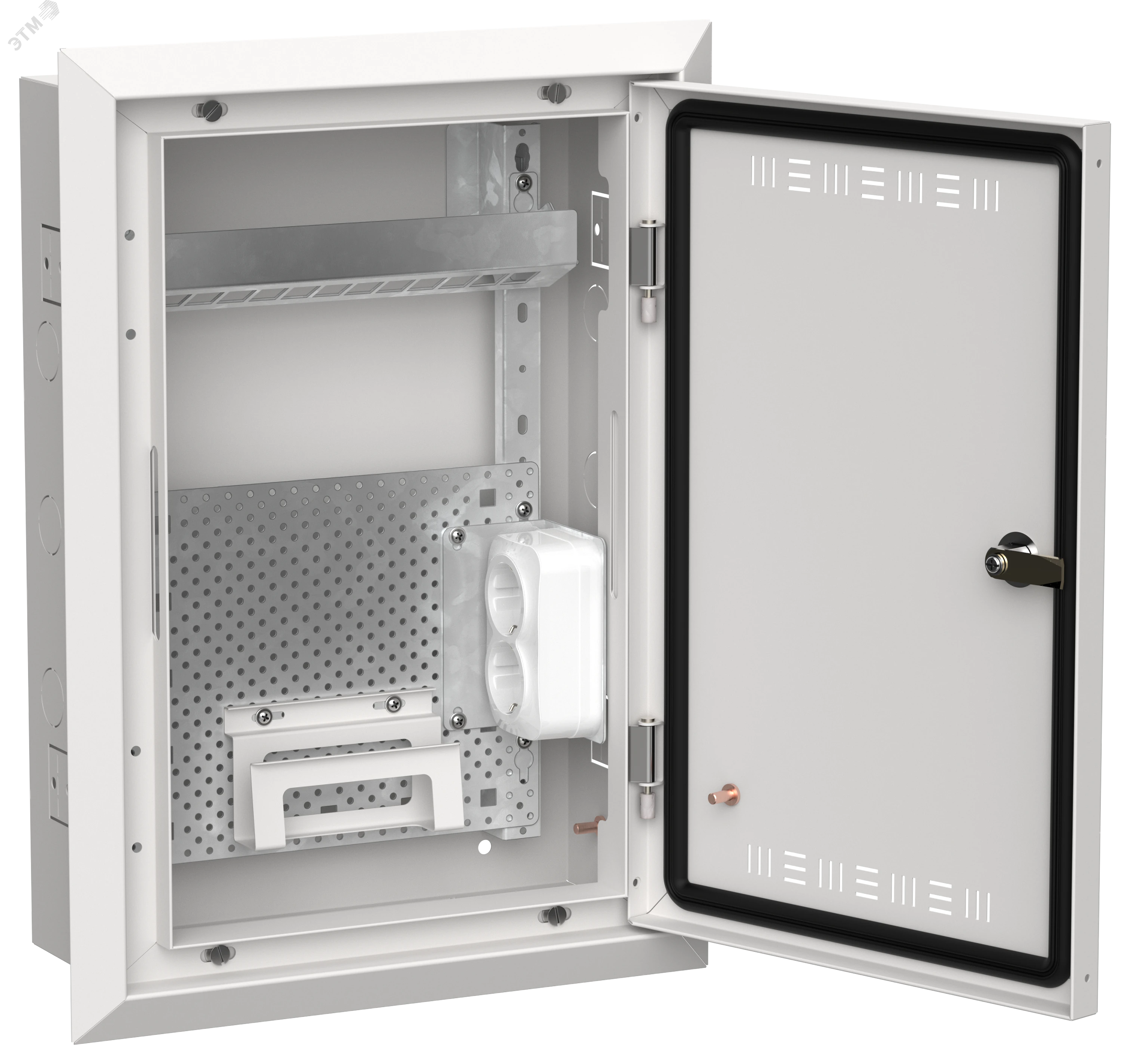 TITAN 5 Корпус мультимедиа ЩРв-24 (1х24) 505х365х130мм IP30 белый IEK TI5-51-V-024-30