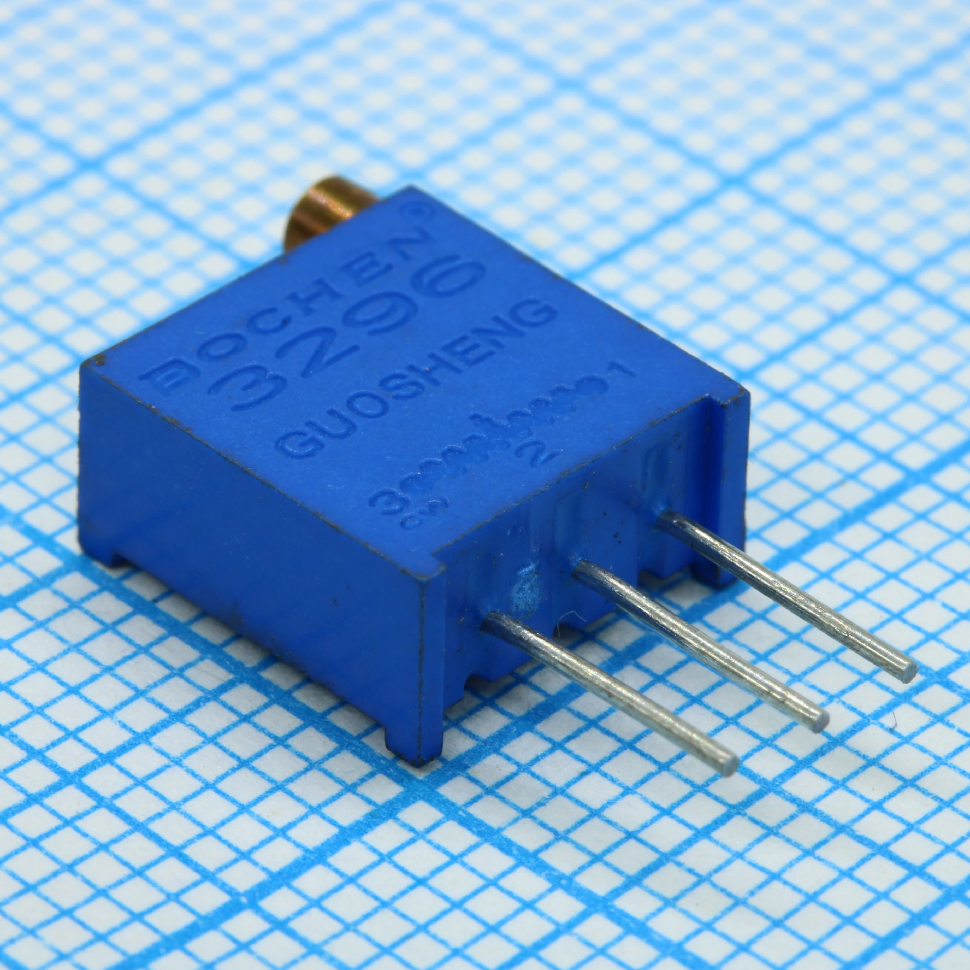 3296W-1-502 - Потенциометр многооборотный керметный 5кОм 0.5Вт PC PIN