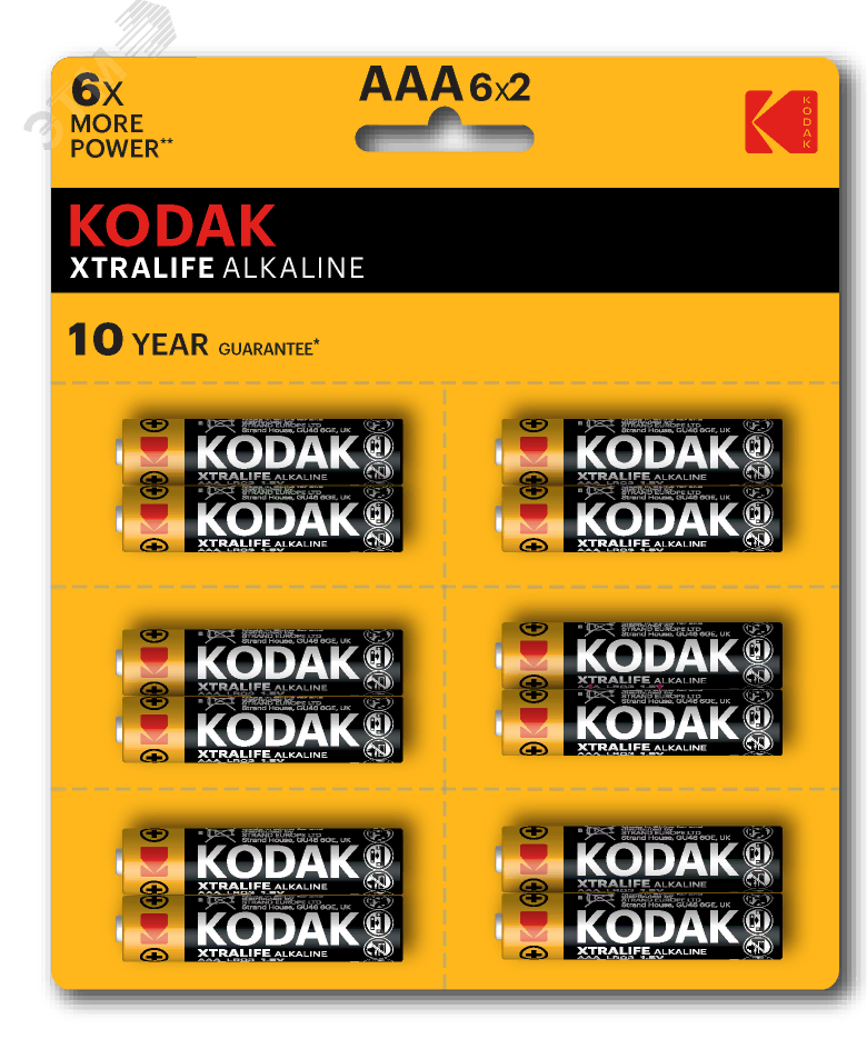 Батарейка LR03-12BL perforated (6x2BL) XTRALIFE [KAAA-2x6 perf] (144/576/43200) NEW СТРОГО КРАТНО 12 шт Б0038793
