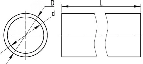 Труба гладкая ПВХ жесткая легкая d40мм сер. (дл.3м) 63940