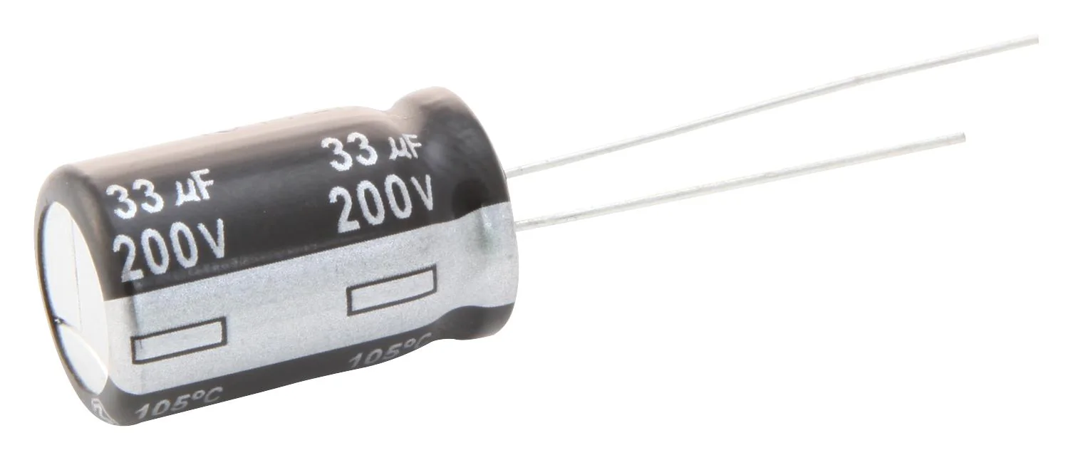 ECA1VHG331 - Конденсатор алюминиевый электролитический 330мкФ 35В  ±20% (10 х 12.5мм) радиальные выводы 5мм 350мА 2000час 105°С автомобильного применения россыпь