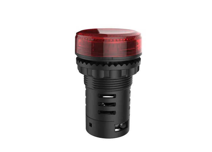Индикатор (красный) TS2011-3BE10 - Индикатор, тип F2, LED AC/DC 48V, пластиковое переднее кольцо, диаметр головки индикатора 29,5 мм, диаметр посадочного отверстия: 22 мм, цвет: красный