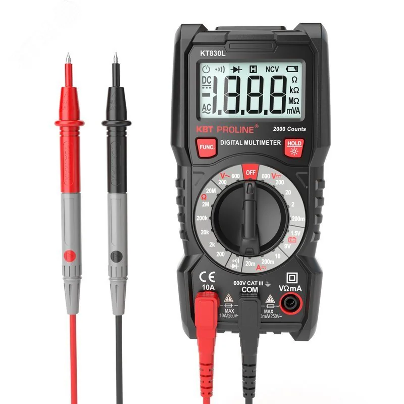 KT 830L серия PROLINE - Компактный многофункциональный цифровой мультиметр c True RMS