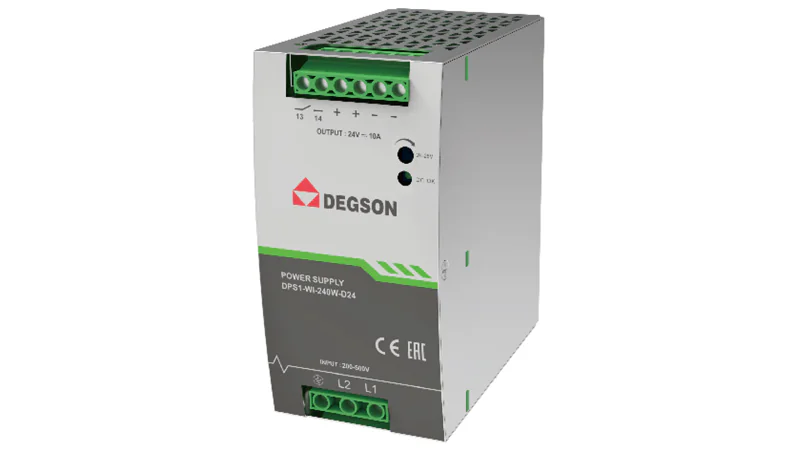 Блок питания DPS1-WI-240W-D24 - Источник питания, однофазный, 24V / 10A / 240W; диапазон входных напряжений: 180 - 550VAC / 254 - 780VDC, монтаж: на DIN рейку, температура окружающей среды –30°C…+70°C