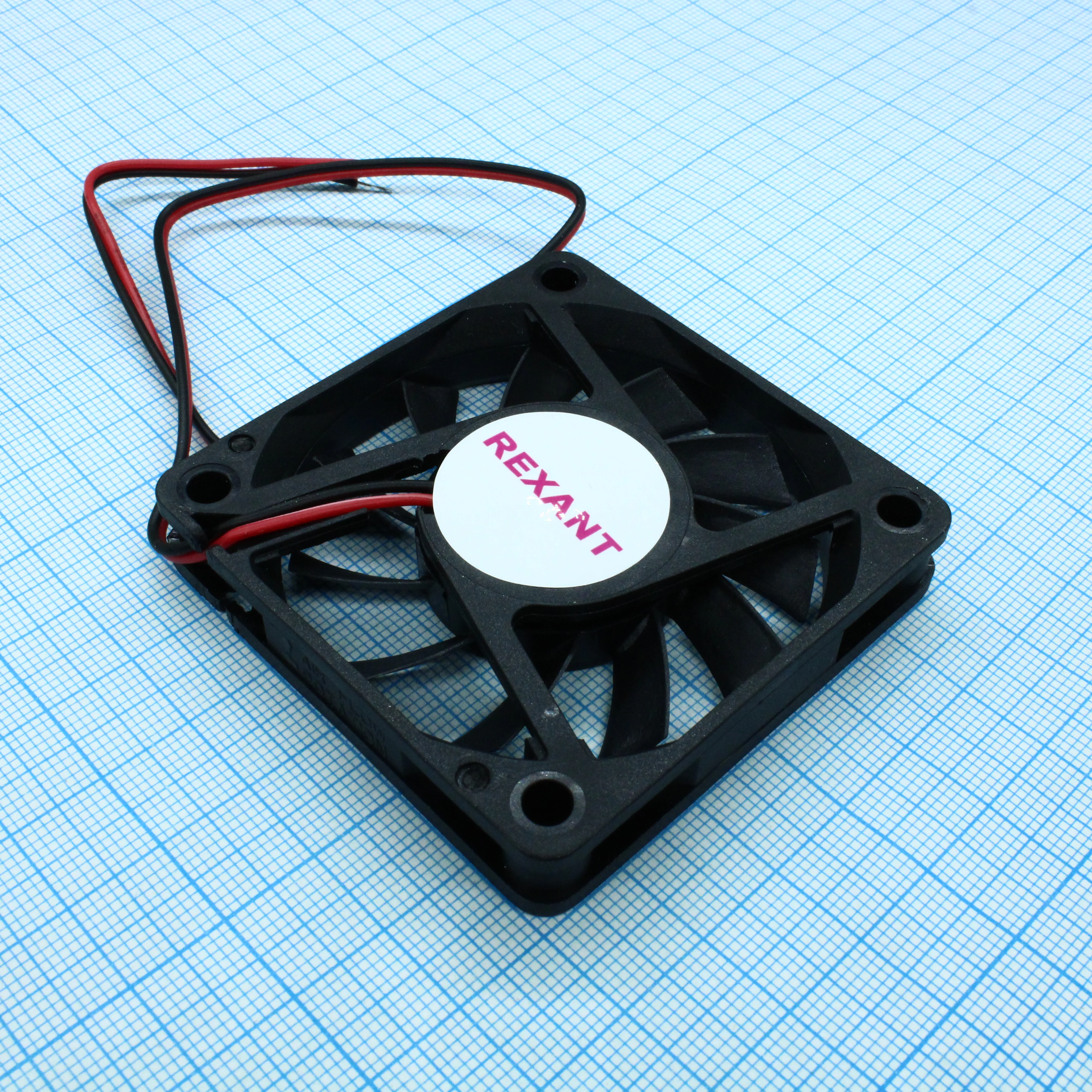 RX 6010MS 12VDC - Вентилятор 12В 60x60х10 S 4000 об/мин., 28.95м3/час, 32дБ, подшипник скольжения, тип вывода - провод