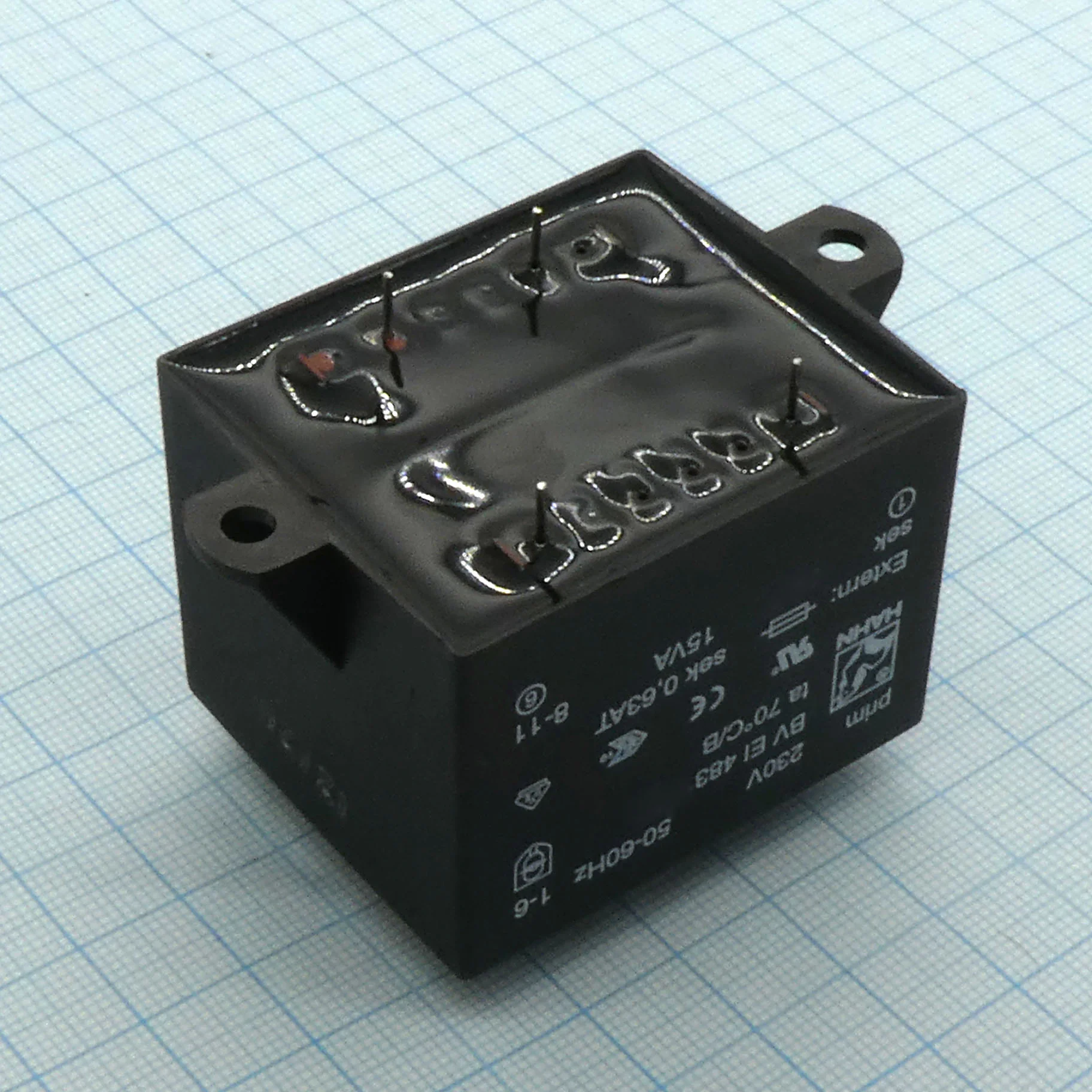 BV EI 483 1252 - Трансформатор питания 15ВА 230В 18В 833мА 70/B (24)
