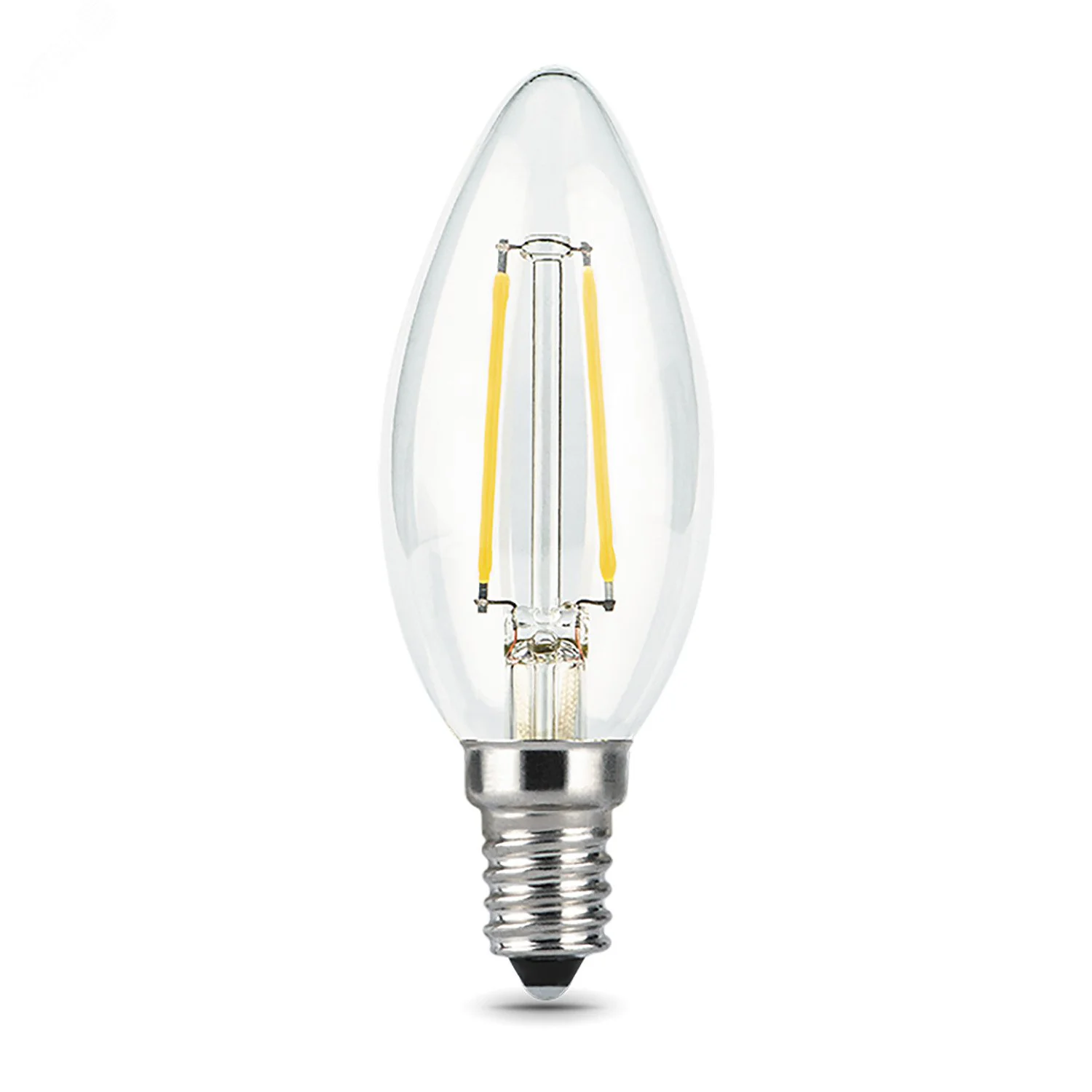 Лампа светодиодная филаментная Black Filament 7Вт свеча 4100К нейтр. бел. E14 580лм 103801207