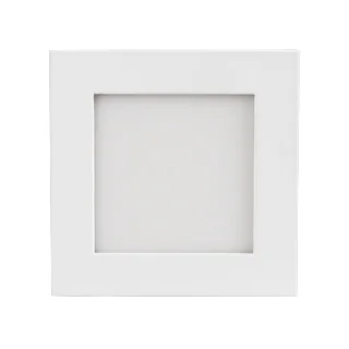 Светильник DL-93x93M-5W Warm White 020123 - Тонкая панель 5Вт, белый квадратный корпус. Цвет ТЕПЛЫЙ БЕЛЫЙ 3000K, св.поток 375-400лм, CRI(Ra)>80, угол 120°. Размер 93x93мм, высота корпуса 13мм, установка в отверстие 80x80мм. Питание AC 180-240V, 5Вт, драйв