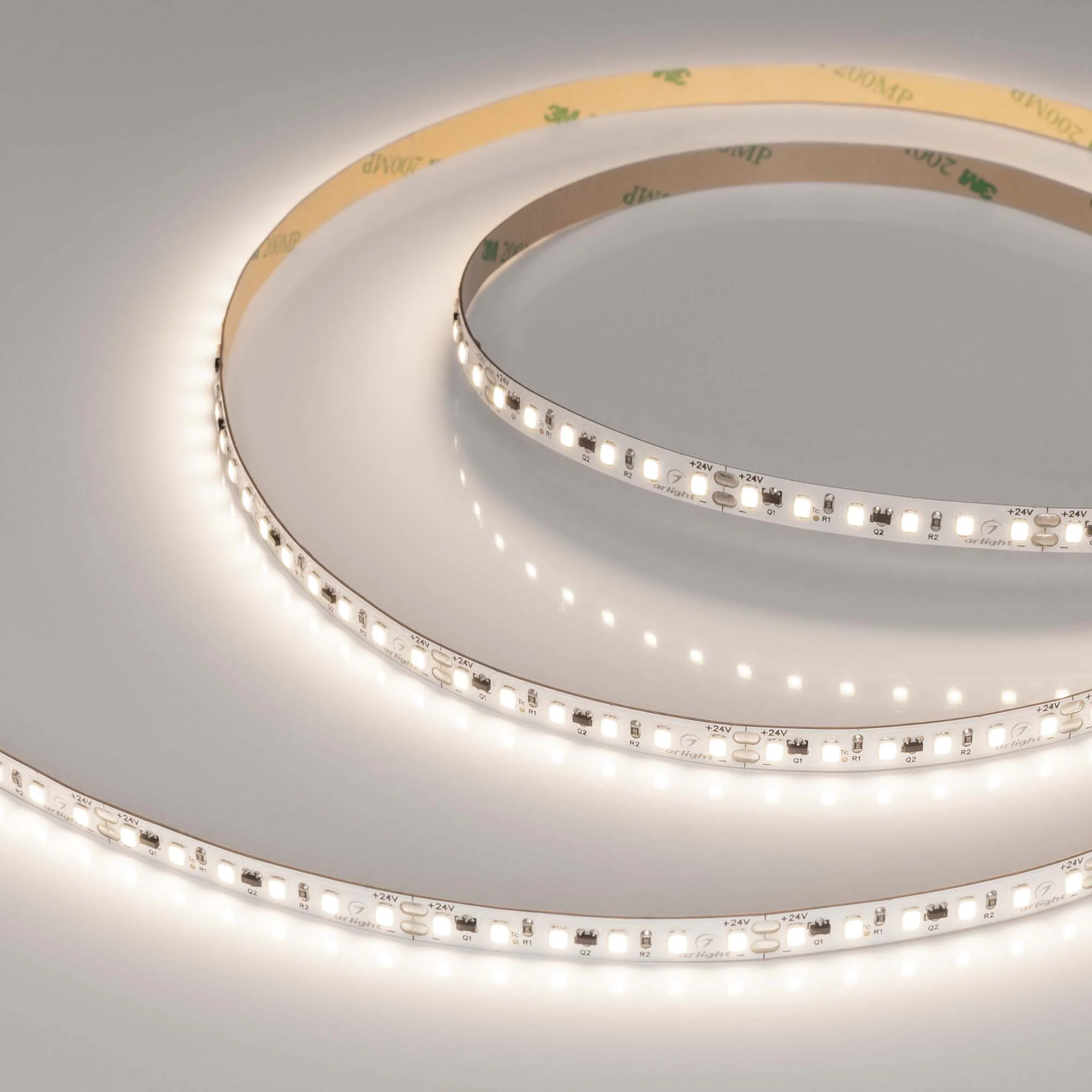 Лента IC-A120-8mm 24V Day4000 (9.6 W/m, IP20, 2835, 10m) 037961 - Светодиодная лента IC-A120, открытая IP20. Светодиоды 2835, 120 шт/м (1200 шт на 10 м), белая плата, ширина 8 мм, скотч 3M. Цвет ДНЕВНОЙ 4000 K, цветопередача CRI>80, угол 120°. Питание 24 