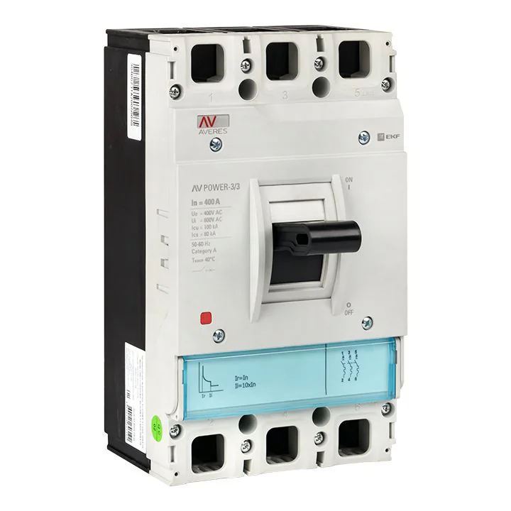 Автоматический выключатель AV POWER-3/3 400А 100kA TR AVERES mccb-33-400H-TR-av
