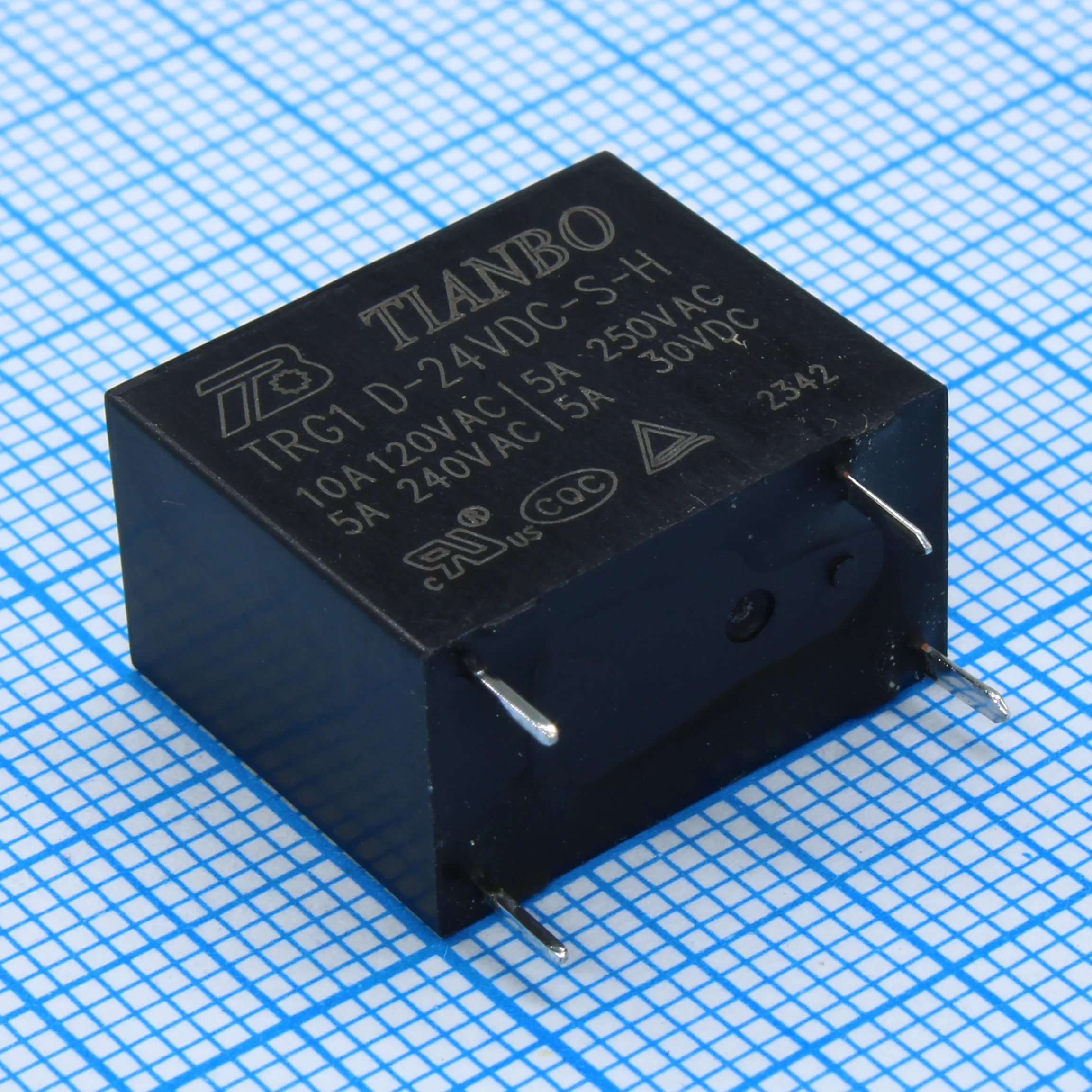 TRG1-D-24VDC-S-H - Реле силовое 10А один контакт на замыкание катушка 24В 0.45Вт