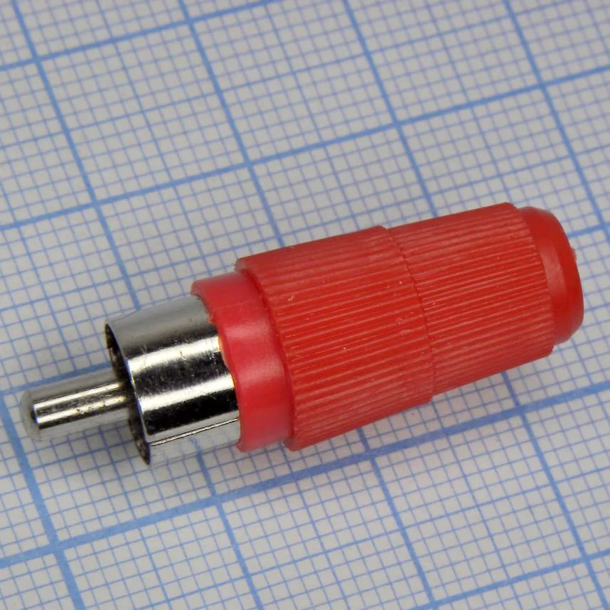 RCA 4001 R(4007) - RCA штекер кабельный, разъем типа "тюльпан"