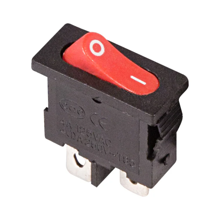 RWB-103 красный - Выключатель клавишный ON-OFF (2c) 6А 250В