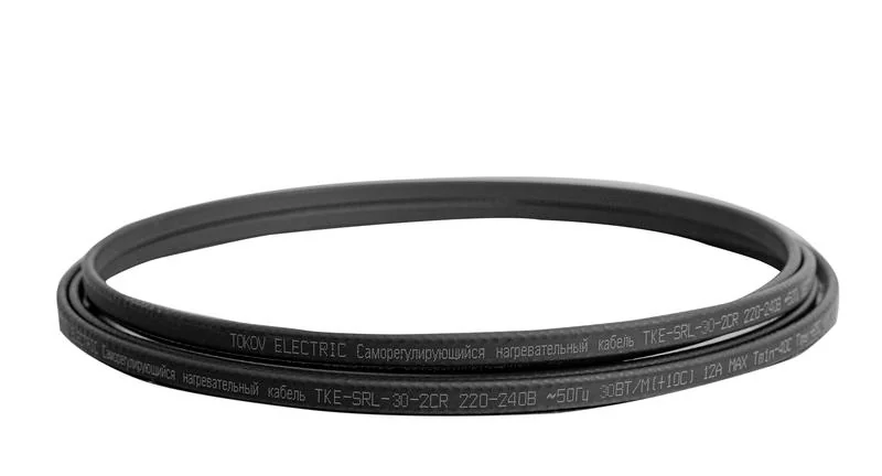 Кабель нагревательный саморег. 30Вт/м с экраном 16 AWG термопласт TKE-SRL-30-2CR