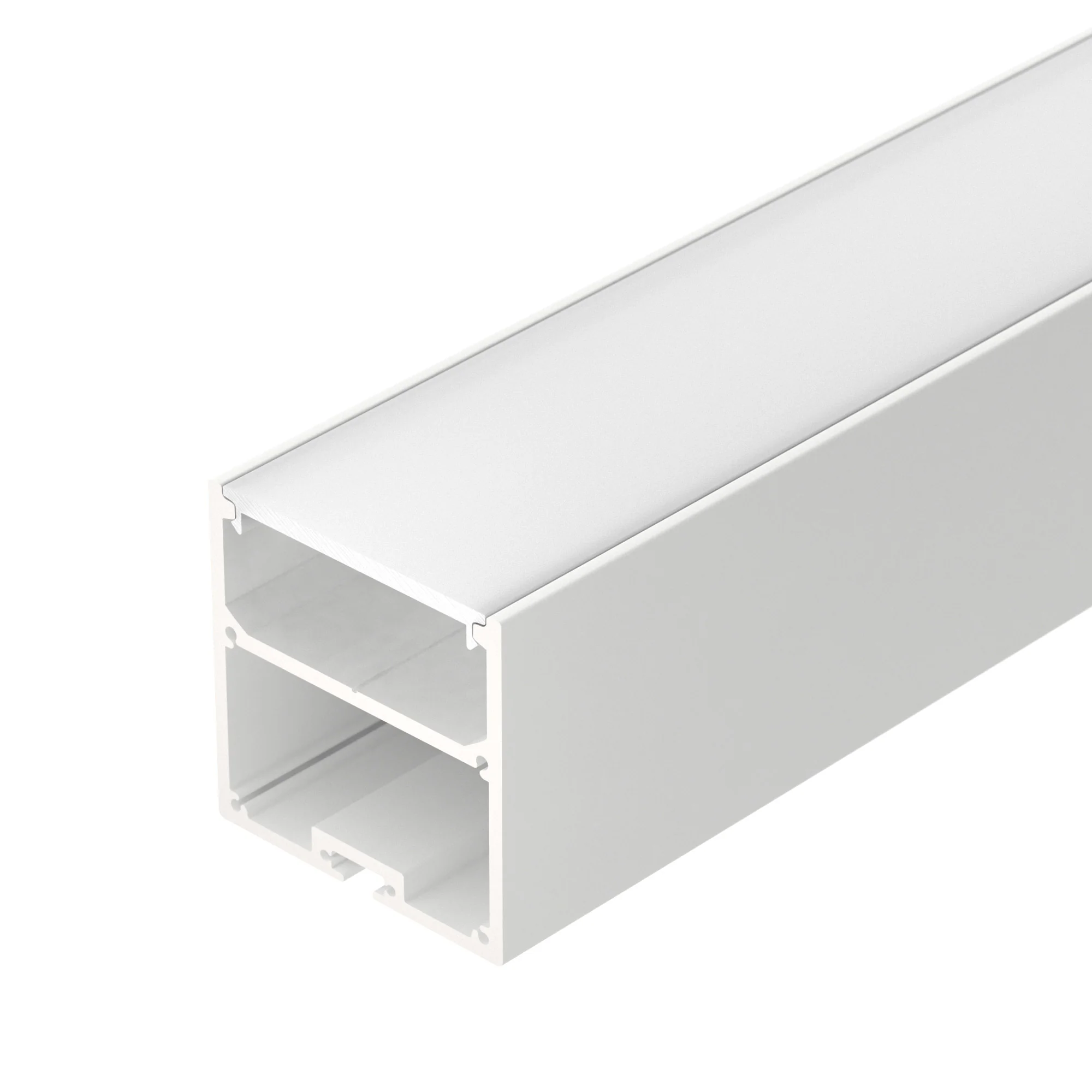 Профиль с экраном SL-LINE-5050-2500 WHITE+OPAL 021467 - Комплект с экраном. Алюминиевый профиль для светодиодных лент и линеек. Цвет - белый RAL9003 (порошковая окраска). Габаритные размеры (LхWхH): 2500x50x50 мм. Ширина площадки для ленты 38 мм. Отсек дл