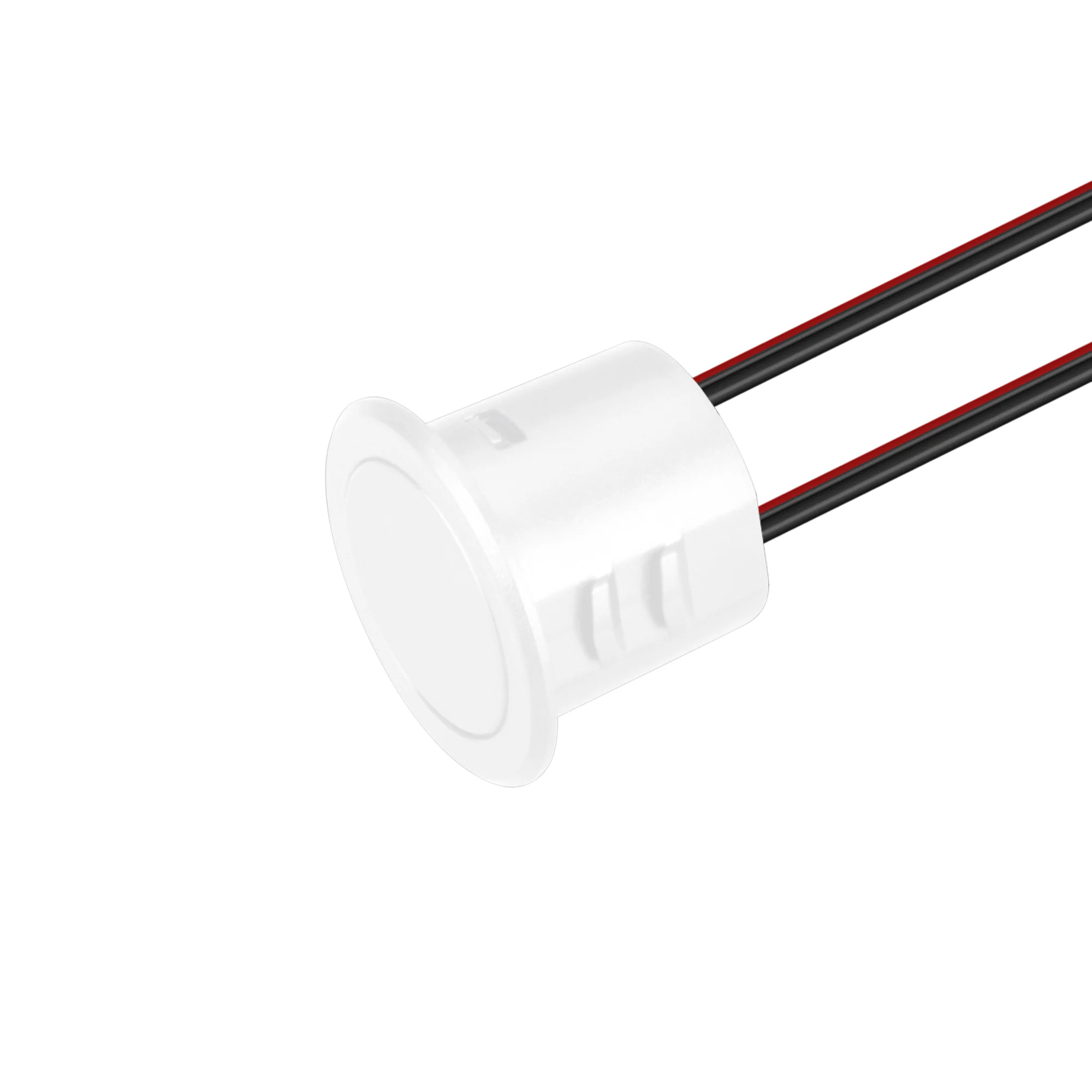 Диммер SR-NAVE-RECESSED-R18-WH (12-24V, 48-96W, M-FC) 046121 - Питание/рабочее напряжение DC 12-24 В, максимальный ток 4 А на канал, 1 канал, максимальная мощность 48-96 Вт. реагирует на прикосновение к кнопке, короткое нажатие - вкл/выкл, долгое нажатие 