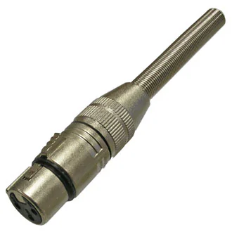 TD-365 - Разъем микрофонный XLR, гнездо 3-х полюсное, пружина на кабель