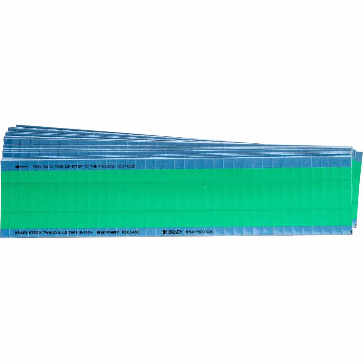 brd54254 - TWM-COL-LG кабельные маркеры на картах, цвет-салатовый, размер 6,35х38,00мм, 900 шт/упак