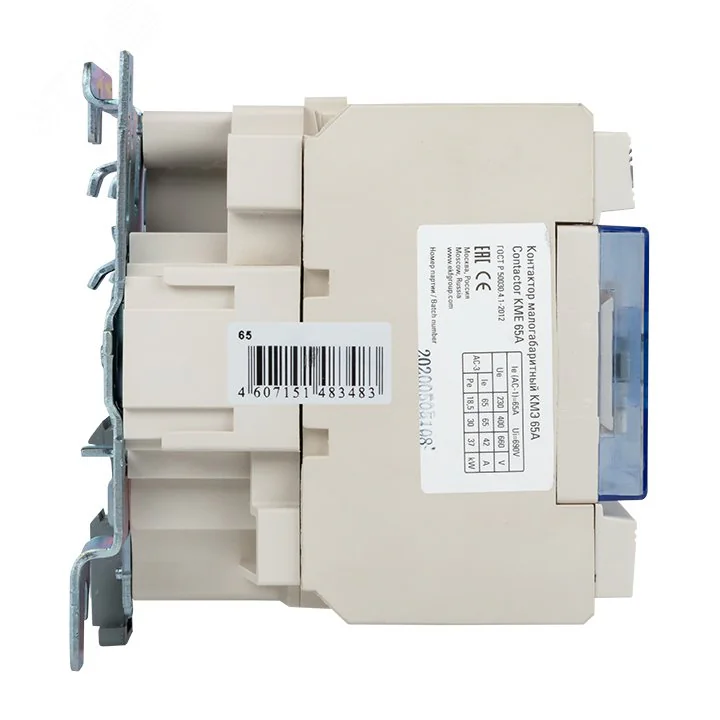 Контактор КМЭ 65А кат. 220В AC 1НО+1НЗ ctr-s-65-220