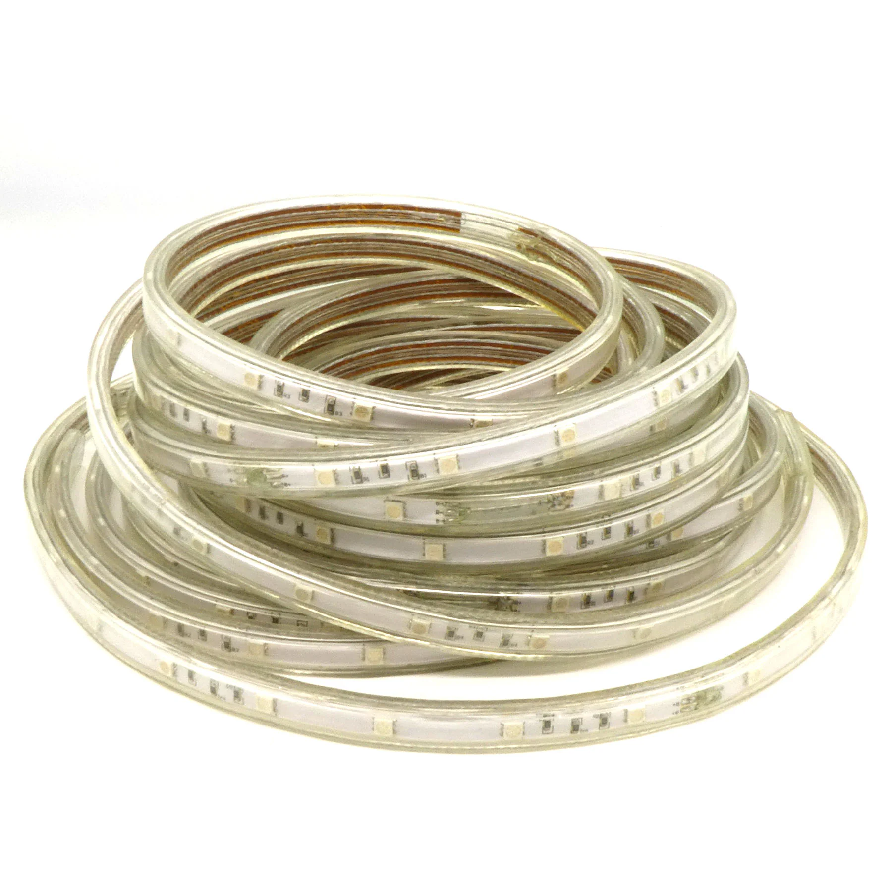 LED-лента 5050 RGB/30 чипов/1м/220V/IP68 - в силиконовой оболочке / RGB / 30 чип диодов 5050 на метр / потребляемая мощность 7.2 Вт/м / IP68 /