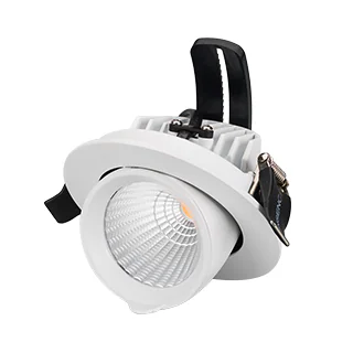 Светильник LTD-EXPLORER-R100-12W Day4000 (WH, 38 deg) 024027 - Встраиваемый поворотно-выдвижной светильник. Мощность 12 Вт, св. поток 1020 лм, 85 лм/Вт, дневной 4000 K, CRI>90, угол 38°, напряжение питания 230 В. Белый круглый корпус из алюминия, экран ст