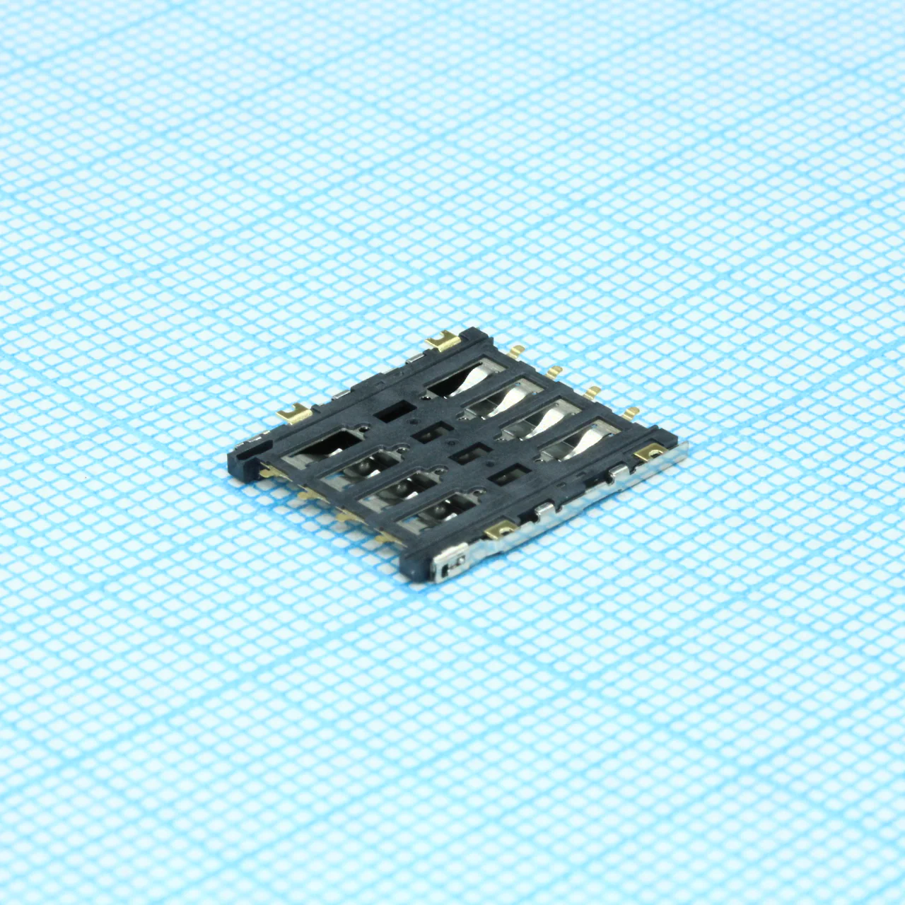 115R-BCA0 - Сокет Micro SIM карты 8 выводов петлевой