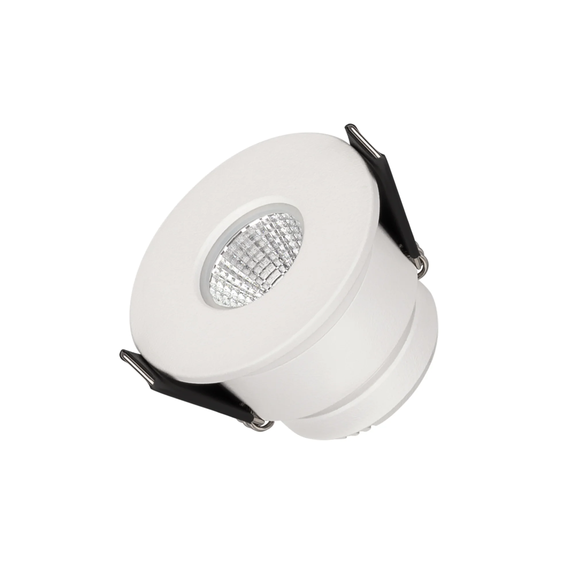 Светильник MS-GLORY-BUILT-R54-5W Day4000 (WH, 38 deg, 230V) 039065 - Встраиваемый светильник даунлайт. Мощность 5 Вт, св. поток 400 лм, 80 лм/Вт, дневной 4000 K, CRI>90, угол 38°, напряжение питания 230 В. Белый круглый корпус из алюминия, экран PMMA, сте