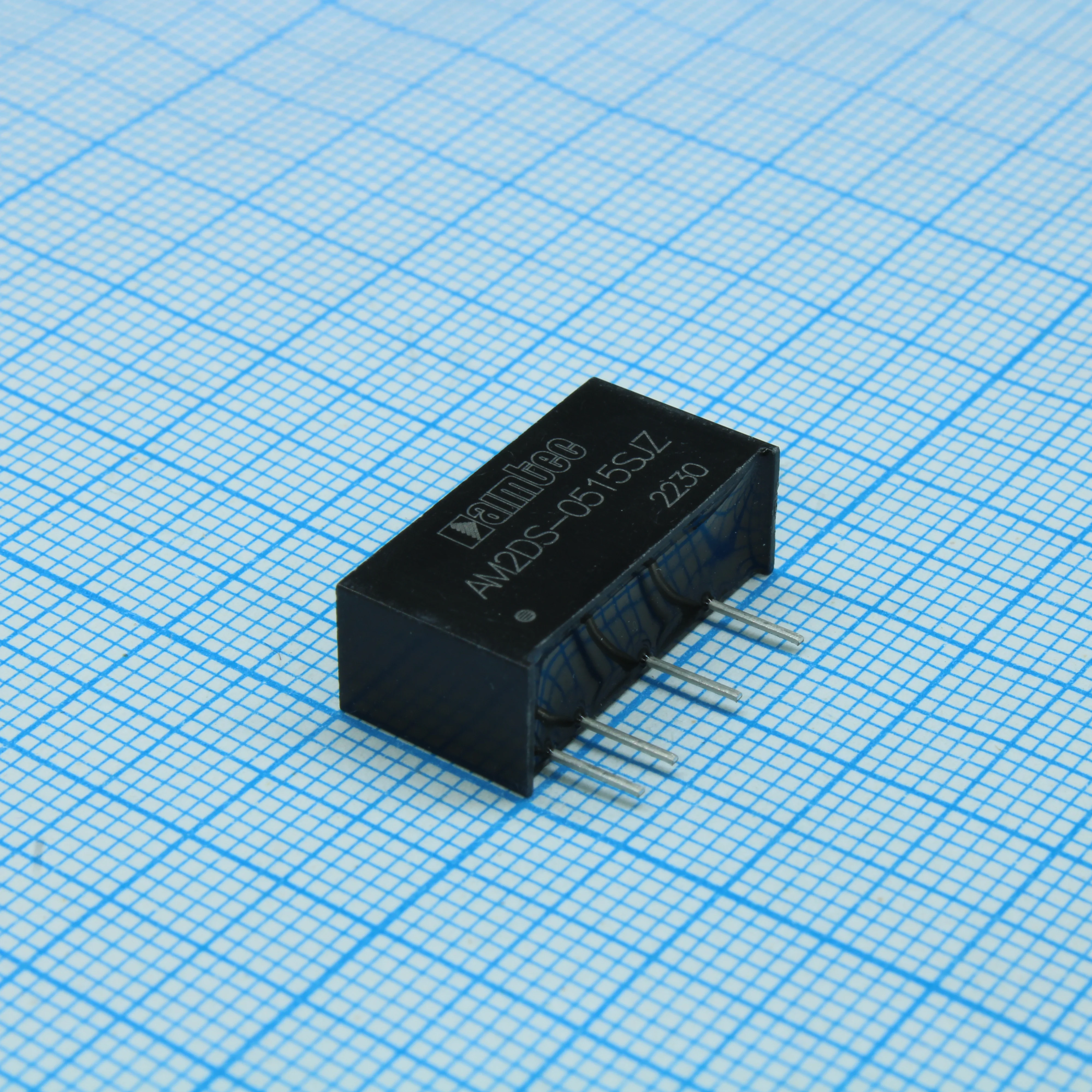 AM2DS-0515SJZ - DC/DC, 2Вт, вход 4.5…5.5В, выход 15В/0.013…0.133А, изоляция 1000В DC, КПД 86%, максимальная емкостная нагрузка не более 560мкФ, SIP7, 19.65x7.05x10.16мм, -40…105°C, пластик